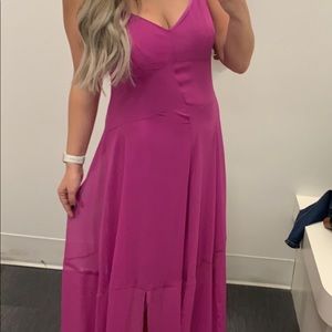 pink maxi dress